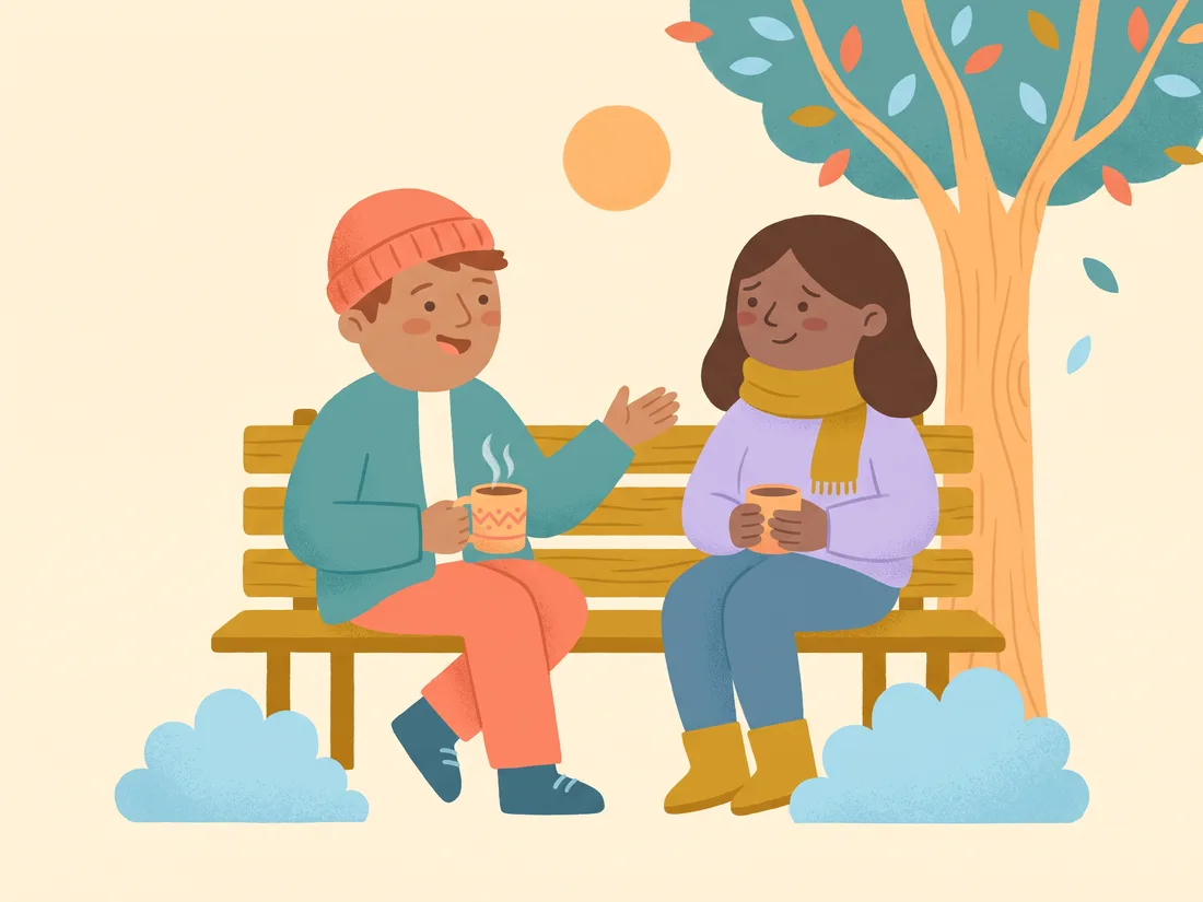 A supportive talk with an accountability partner