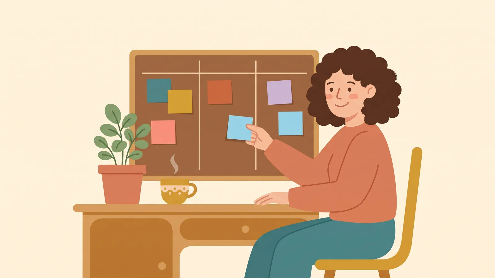 A person using executive dysfunction tips to get things done