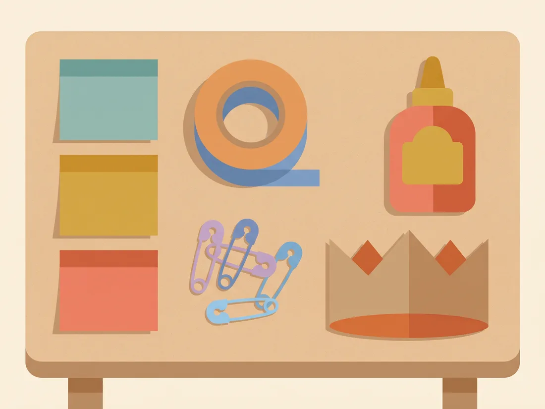 Supplies for a last minute Halloween costume