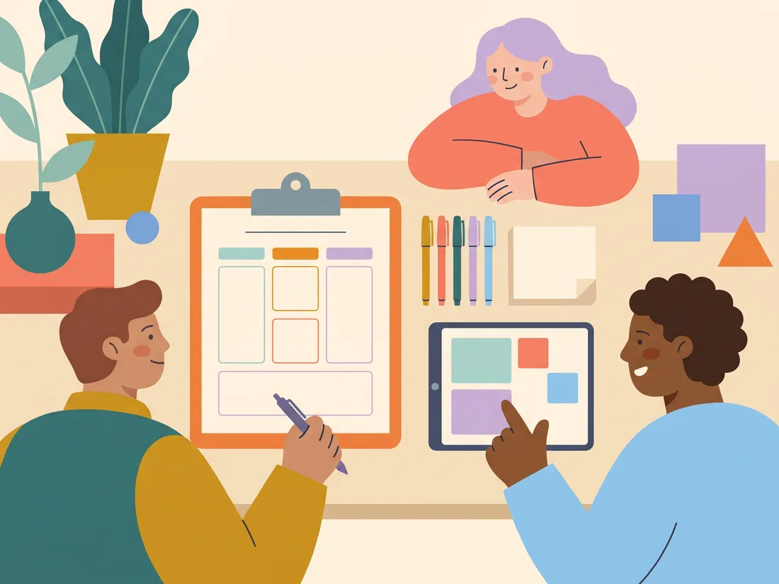 Tools for a personal project planner, paper and digital